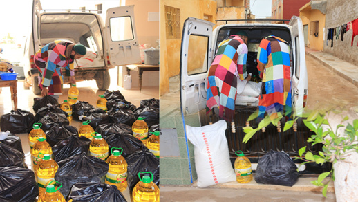 الزاوية الكركرية تقوم بتوزيع مساعدات لمجموعة من العائلات بجماعة العروي الزاوية الكركرية تقوم بتوزيع مساعدات لمجموعة من العائلات بجماعة العروي