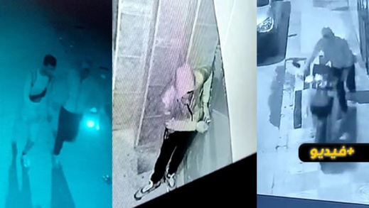 كاميرا المراقبة توثق عملية سرقة دراجة نارية من داخل عمارة سكنية بسلوان