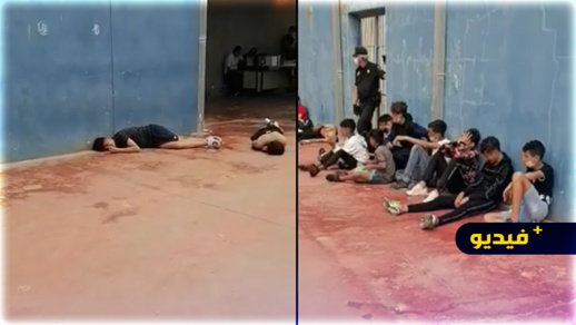شاهدوا.. تعامل مهين للإسبان مع قاصرين مغاربة تسللوا إلى الثغر المحتل 