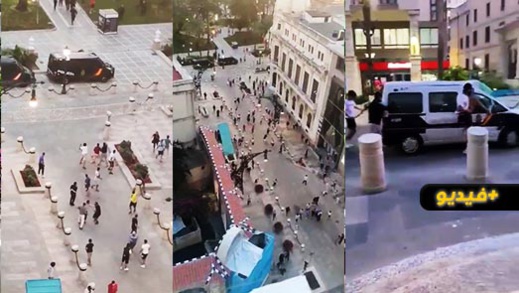 شاهدوا.. أعمال تخريبية ومواجهات مع الشرطة بالثغر المحتل 