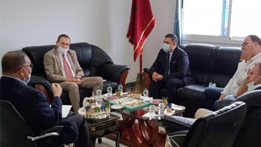 رفيق مجعيط والقنصل العام لفرنسا يتدارسان فتح قنصلية بالناظور