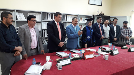 تحت إشراف الدكتور نجيم اهتوت.. طالبة بكلية سلوان تناقش رسالة الماستر في موضوع حياد القاضي المدني بين الإطلاق والمحدودية تحت إشراف الدكتور نجيم اهتوت.. طالبة بكلية سلوان تناقش رسالة الماستر في موضوع حياد القاضي المدني بين الإطلاق والمحدودية