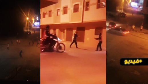 شاهدوا.. لحظة إطلاق النار على شاب جانح من طرف مقدم شرطة وسط الناظور