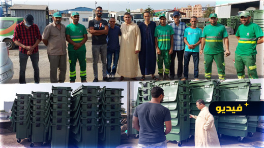 رفيق مجعيط يسهر على عملية جمع النفايات يوم العيد ويؤكد عن نجاح الإستراتيجية التي وضعتها الجماعة