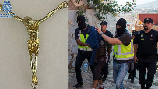 توقيف مغربي بمليلية سرق قطعة ذهبية ثمينة وأهداها لصديقته الاسبانية توقيف مغربي بمليلية سرق قطعة ذهبية ثمينة وأهداها لصديقته الاسبانية