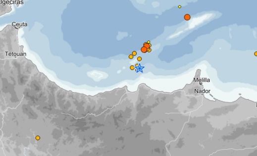 تسجيل ثلاث هزات أرضية متتابعة بسواحل الريف تسجيل ثلاث هزات أرضية متتابعة بسواحل الريف