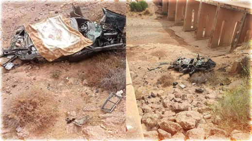 مصرع ثلاث شبان بطريقة مأساوية إثر سقوط سيارتهم من قنطرة مصرع ثلاث شبان بطريقة مأساوية إثر سقوط سيارتهم من قنطرة