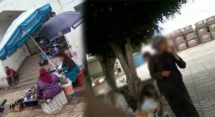 نساء يفترشن الأرض بالناظور لمواجهة قسوة الزمن بهدف كسب لقمة العيش نساء يفترشن الأرض بالناظور لمواجهة قسوة الزمن بهدف كسب لقمة العيش
