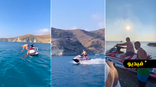 شاهدوا.. البرلماني محمد أبركان يمارس رياضة الجيتسكي بشاطئ تشارانا شاهدوا.. البرلماني محمد أبركان يمارس رياضة الجيتسكي بشاطئ تشارانا