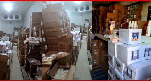 اعتقال 4 أشخاص متلبسين بحيازة عشرة أطنان من المواد الغذائية الفاسدة بمخزن سري بوجدة اعتقال 4 أشخاص متلبسين بحيازة عشرة أطنان من المواد الغذائية الفاسدة بمخزن سري بوجدة