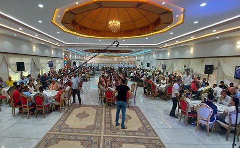 محمد بلكاسم يحتفي بأعضاء الأغلبية بجماعة الناظور وسط حضور انصاره