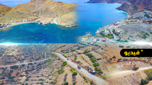 شاهدوا.. تقدم أشغال توسعة وتثنية طريق شاطئ تشارانا وثيبودا