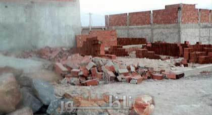 هدم منزل في طور البناء بدوار أولاد خويا بزايو هدم منزل في طور البناء بدوار أولاد خويا بزايو