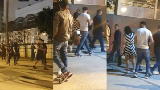  تكرار مشهد صفع فتاة في منطقة حساسة من جسدها والأمن يدخل على الخط