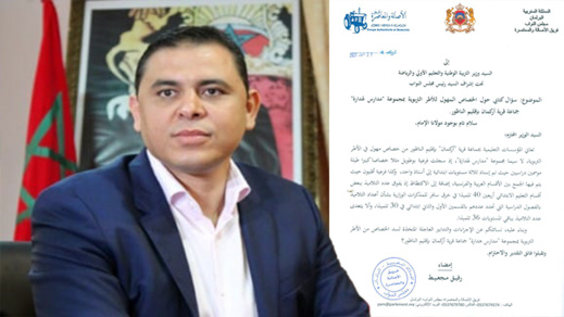 البرلماني رفيق مجعيط يراسل وزير التعليم حول الخصاص المهول للأطر التربوية بمدارس لهدارة 