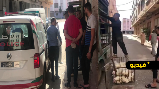 شاهدوا.. شرطة بني انصار تتدخل لفض نزاع اندلع بسبب الغش في الدجاج  