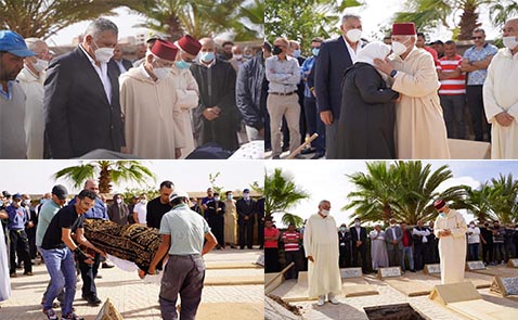 بحضور الجنرال ميمون المنصوري.. تشييع جثمان شقيقة مصطفى المنصوري في جو جنائزي مهيب بالعروي بحضور الجنرال ميمون المنصوري.. تشييع جثمان شقيقة مصطفى المنصوري في جو جنائزي مهيب بالعروي