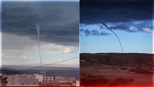 شاهدوا.. سحابة "إعصار" تجذب أنظار ساكنة بني شيكر والنواحي شاهدوا.. سحابة "إعصار" تجذب أنظار ساكنة بني شيكر والنواحي