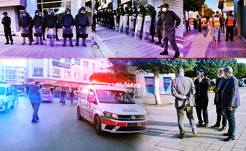 شاهدوا.. قوات حفظ النظام تحاصر ساحة التحرير بالناظور شاهدوا.. قوات حفظ النظام تحاصر ساحة التحرير بالناظور