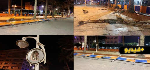 رياح قوية بالناظور تقتلع أعمدة وألواح كهربائية وتخلي الشوارع من المارة رياح قوية بالناظور تقتلع أعمدة وألواح كهربائية وتخلي الشوارع من المارة