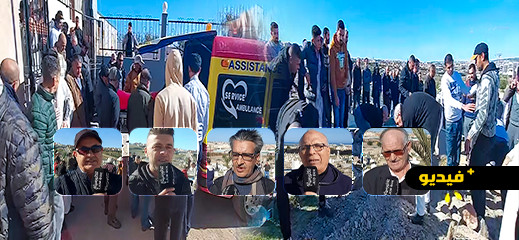 شاهدوا... جنازة الفنان أحمد المونسي "أنقايطي" ببني انصار