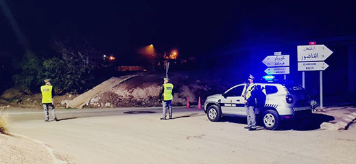 شاهد.. استنفار عناصر الدرك بوكسان ليلة رأس السنة