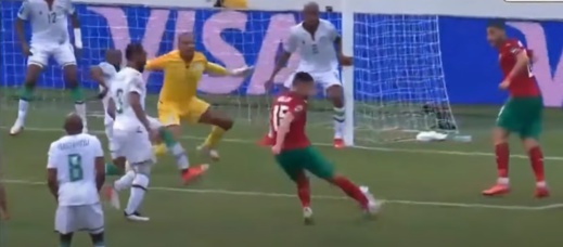 شاهدوا.. هدف الريفي سليم أملاح لصالح المنتخب المغربي