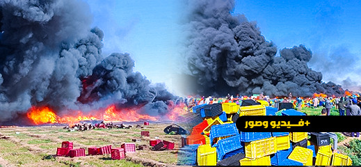 فيديو: بلاد حرق الأسواق.. حريق بجوطية يتسبب في خسائر فادحة