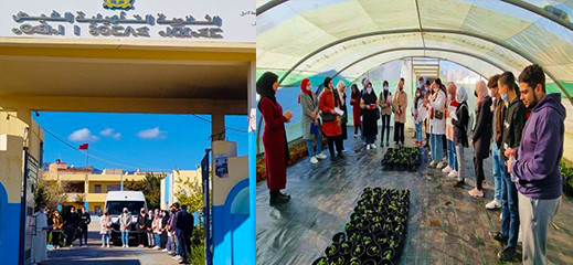 بالصور: ثانوية الفيض التأهيلية في خرجة تلاميذية علمية للكلية المتعددة التخصصات بالناظور