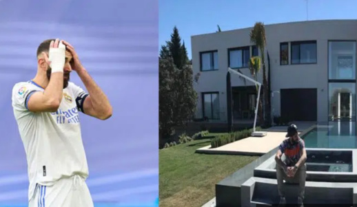 لصوص يسرقون منزل كريم بنزيما أثناء تواجده في مباراة مع ريال مدريد