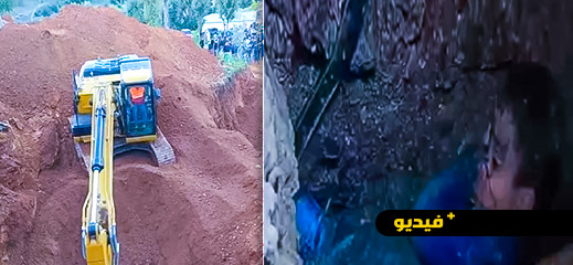 شاهدوا الطفل ريان داخل البئر.. وفرق التدخل تواصل عملية الحفر لإنقاذه
