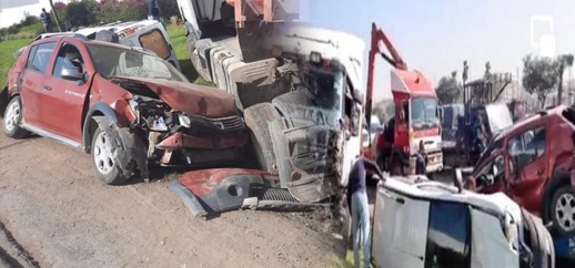 حادثة سير مروعة بين مجموعة من السيارات.. وهذا عدد المصابين حادثة سير مروعة بين مجموعة من السيارات.. وهذا عدد المصابين