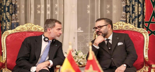 الملك محمد السادس يتعاطف مع العاهل الاسباني