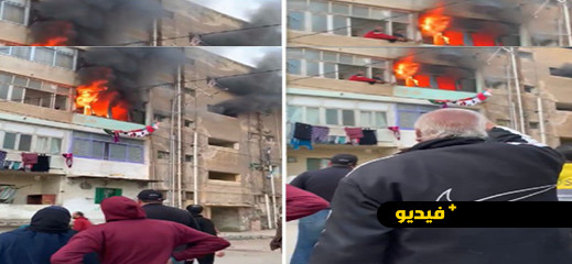 مشاهد مخيفة لحريق يتسبب في مصرع رضيعة في شقة سكنية مشاهد مخيفة لحريق يتسبب في مصرع رضيعة في شقة سكنية