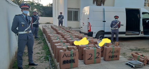صور.. الدرك يحبط تهريب كمية كبيرة من المخدرات ويطيح بمهرب
