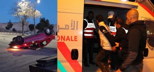 اعتقال شخصين تسببا في إنقلاب سيارة أجرة صغيرة بالناظور اعتقال شخصين تسببا في إنقلاب سيارة أجرة صغيرة بالناظور