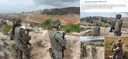 صور.. ما الذي تخطط له إسبانيا؟.. قوات عسكرية تابعة لـ "فرانكو" على الحدود مع الناظور 