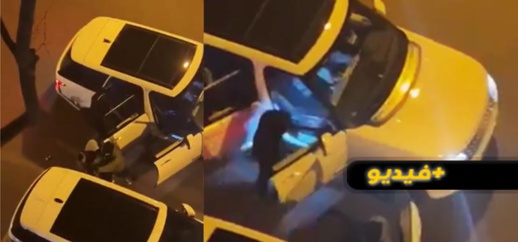 شاهدوا.. سرقة سيارة فاخرة وسط الشارع ببرشلونة