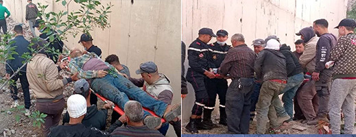 صور.. مصرع شخص بعد سقوطه من علو شاهق بأزغنغان