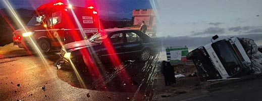 إصابة شخص في حادثة سير بالقرب من المدار الجديد بالعروي