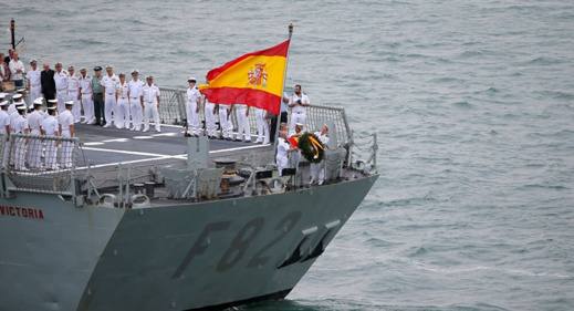 إسبانيا تحرك سفينة حربية نحو الجزر الجعفرية