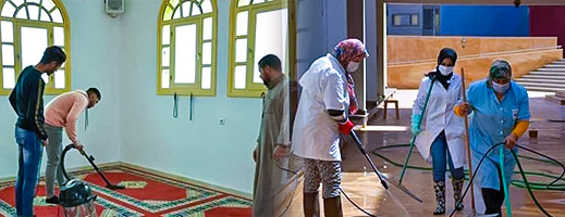 من أجل أداء صلاة التراويح.. مندوبية الشؤون الإسلامية تنظف مساجد الناظور