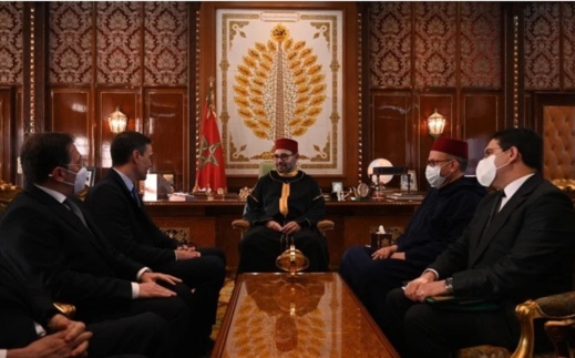 سانشيز في ضيافة الملك محمد السادس سانشيز في ضيافة الملك محمد السادس