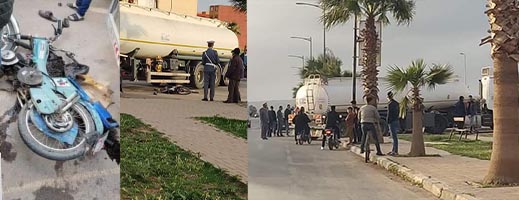 صور: شاحنة تودي بحياة شاب في حادثة سير خطيرة صور: شاحنة تودي بحياة شاب في حادثة سير خطيرة