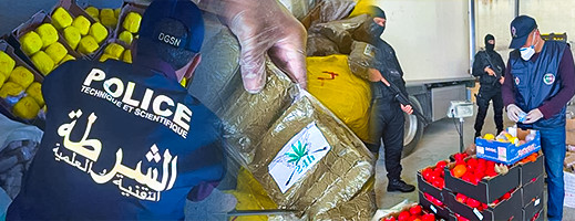 حجز شحنة قياسية تناهز 31 طنا و197 كيلوغرام من مخدر الحشيش حجز شحنة قياسية تناهز 31 طنا و197 كيلوغرام من مخدر الحشيش