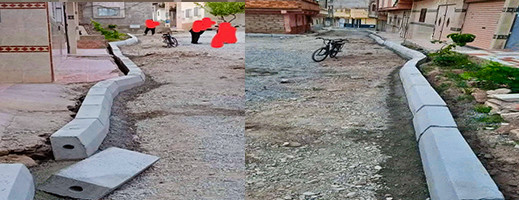 عبقرية المجالس المنتخبة.. عشوائية تهيئة الشوارع بزايو تثير سخرية المغاربة عبقرية المجالس المنتخبة.. عشوائية تهيئة الشوارع بزايو تثير سخرية المغاربة