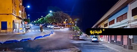 شاهدوا.. جولة ليلية داخل مليلية بعد فتح الحدود 