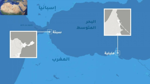 خريطة سبتة ومليلية تخلق الجدل في اسبانيا وحكومة سانشيز ترفض الاحتجاج على المغرب