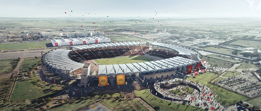 أربعة ملاعب كبيرة لكرة القدم سيتم تغطيتها بالألواح الشمسية أربعة ملاعب كبيرة لكرة القدم سيتم تغطيتها بالألواح الشمسية