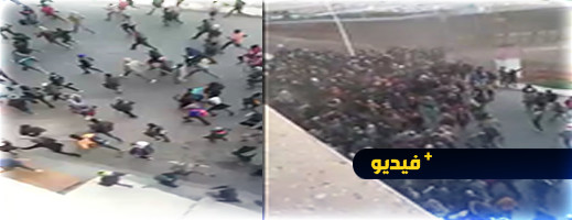شاهدوا.. مئات المهاجرين يقتحمون مليلية من المركز الحدودي باريو تشينو شاهدوا.. مئات المهاجرين يقتحمون مليلية من المركز الحدودي باريو تشينو